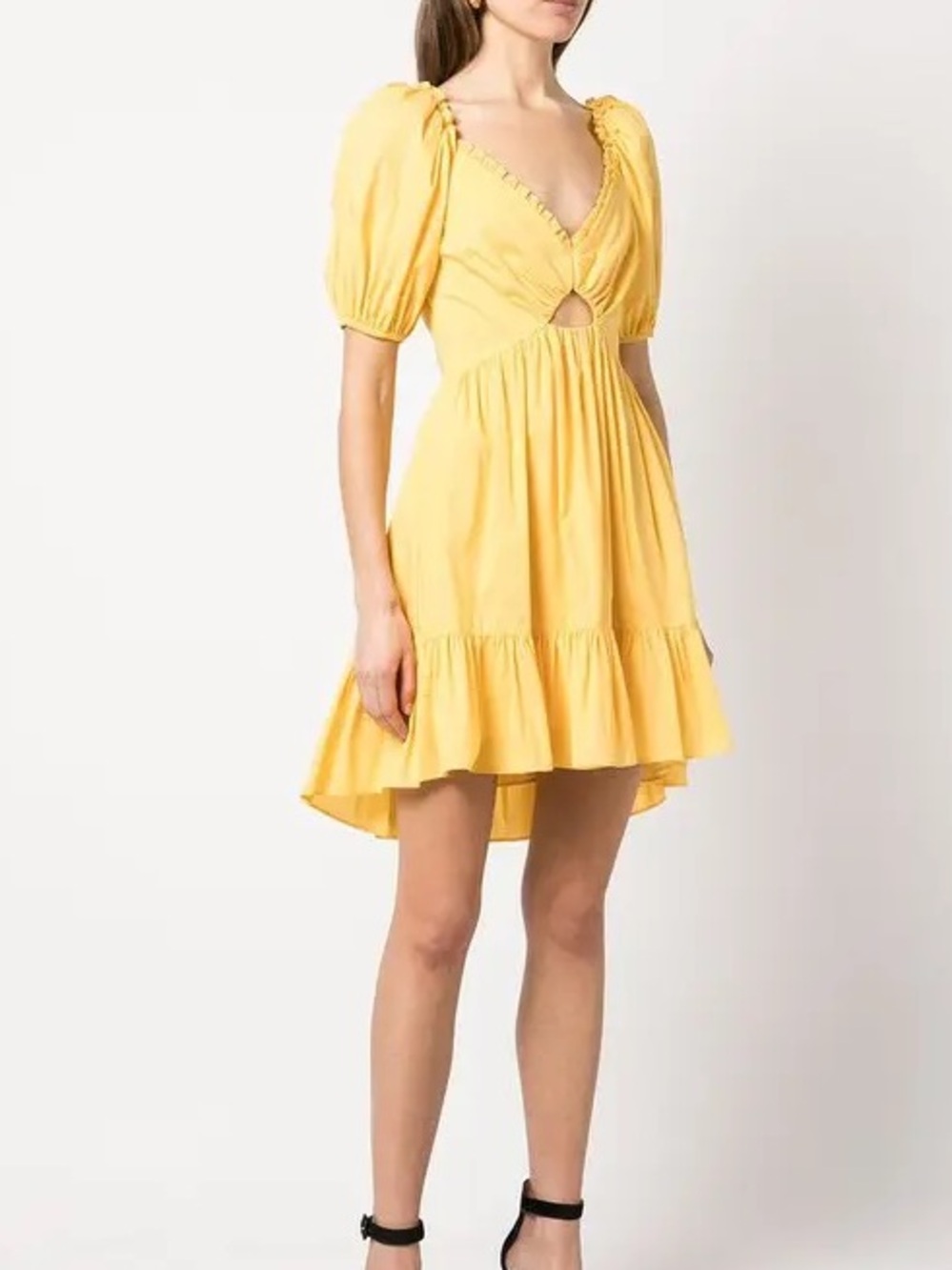 NWT cinq a sept Kayla Puff Sleeve Mini Dress